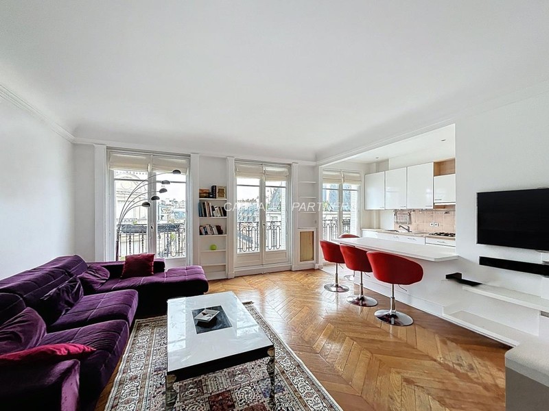 furnished  2 bedrooms Apartment PARIS 17 - 86 m²;