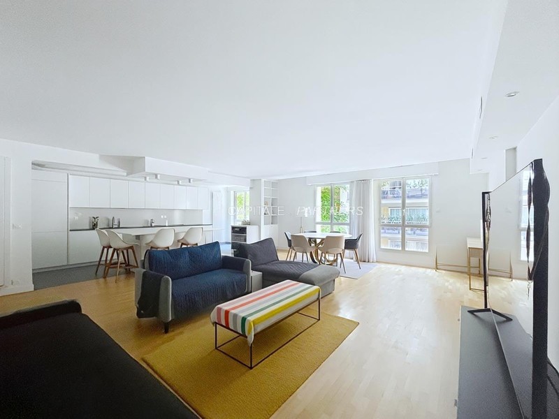 furnished  3 bedrooms Apartment PARIS 16 - 139 m²;