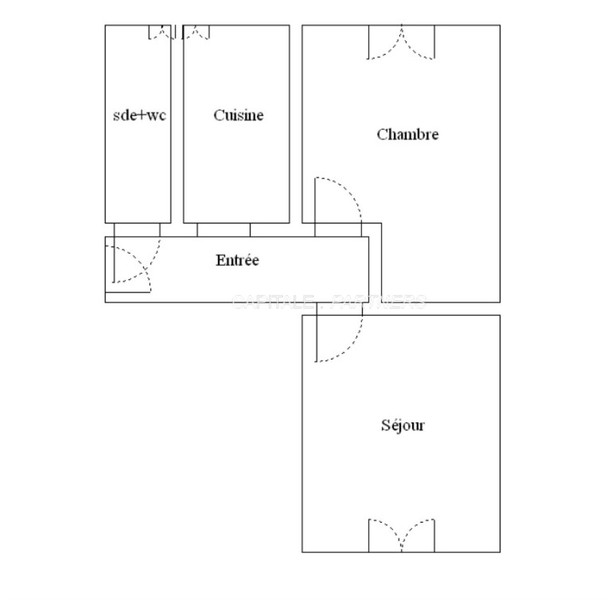 furnished  1 bedroom Apartment PARIS 17 - 29 m²;
